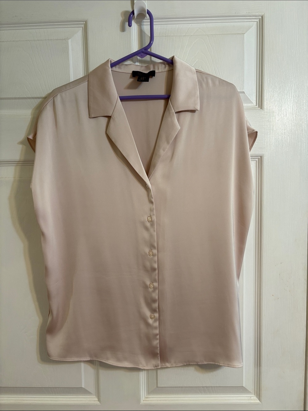 Rachel Roy satin top in dusty pink